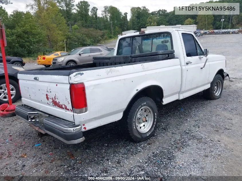 1989 Ford F150 VIN: 1FTDF15Y5KNA95486 Lot: 40442009