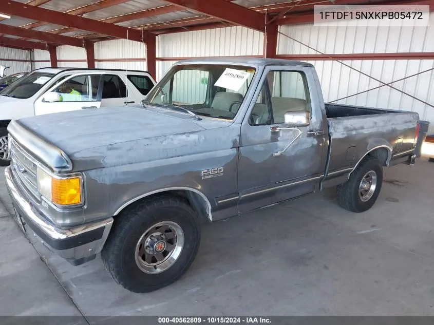 1989 Ford F150 VIN: 1FTDF15NXKPB05472 Lot: 40562809