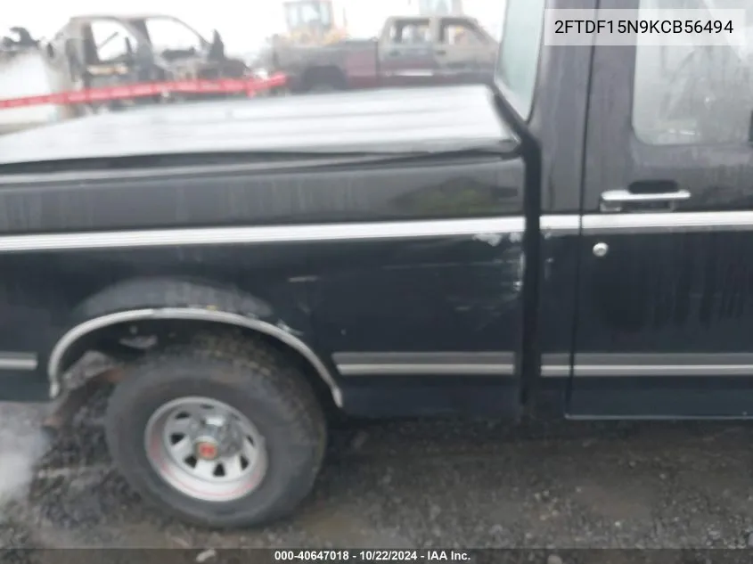 1989 Ford F150 VIN: 2FTDF15N9KCB56494 Lot: 40647018