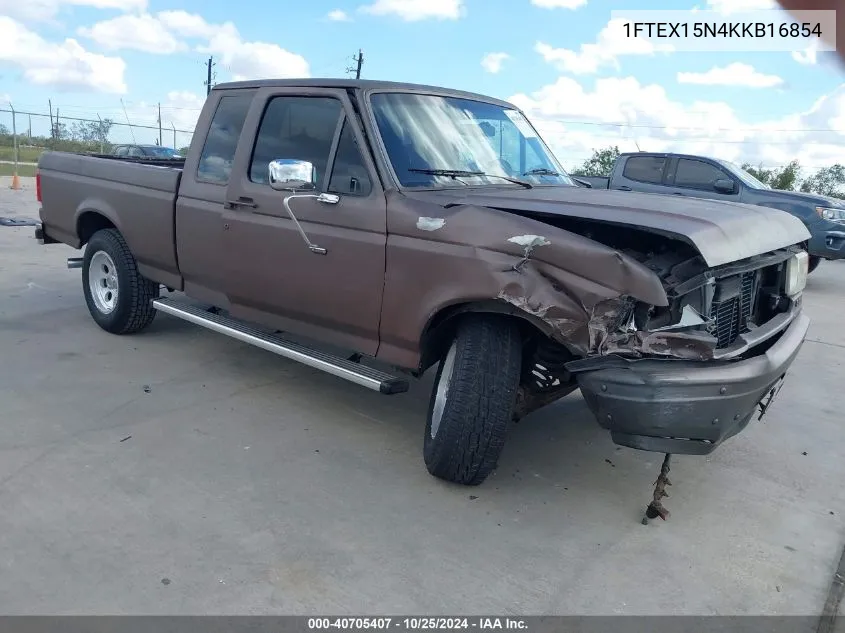 1989 Ford F150 VIN: 1FTEX15N4KKB16854 Lot: 40705407