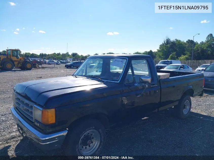 1990 Ford F150 VIN: 1FTEF15N1LNA09795 Lot: 39761384