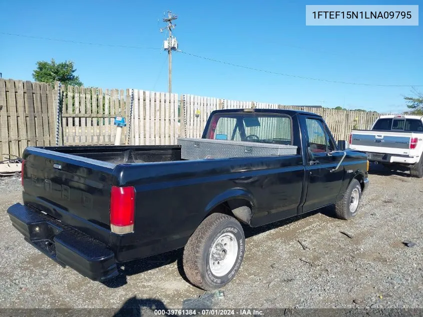 1990 Ford F150 VIN: 1FTEF15N1LNA09795 Lot: 39761384