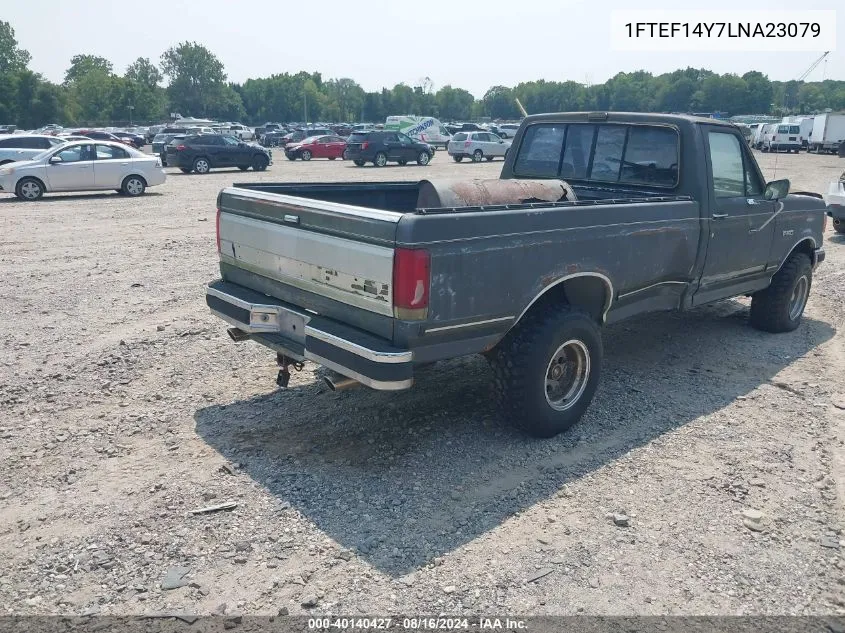 1990 Ford F150 VIN: 1FTEF14Y7LNA23079 Lot: 40140427