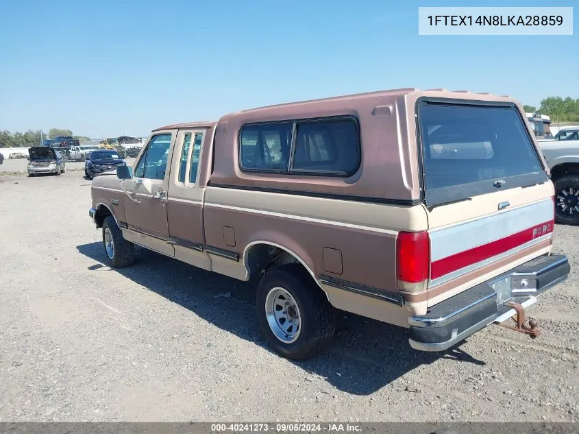 1990 Ford F150 VIN: 1FTEX14N8LKA28859 Lot: 40241273