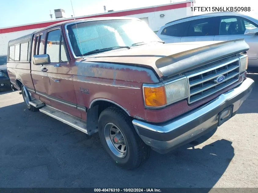 1990 Ford F150 VIN: 1FTEX15N6LKB50988 Lot: 40476310