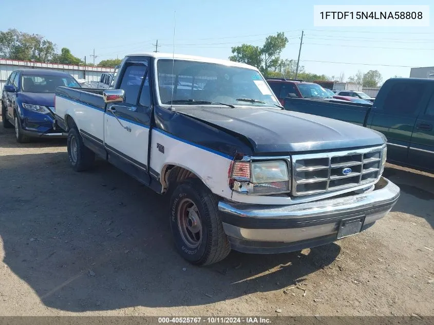 1990 Ford F150 VIN: 1FTDF15N4LNA58808 Lot: 40525767