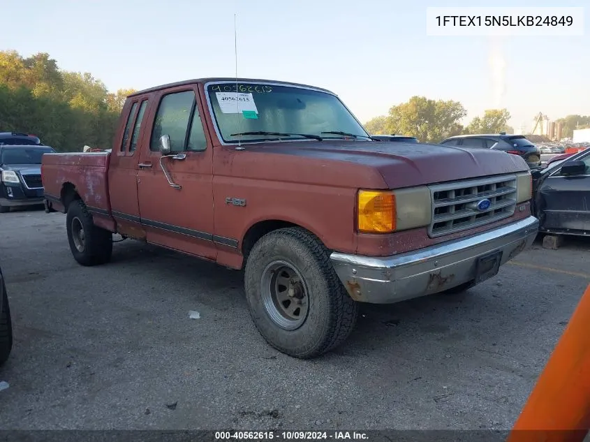 1990 Ford F150 VIN: 1FTEX15N5LKB24849 Lot: 40562615