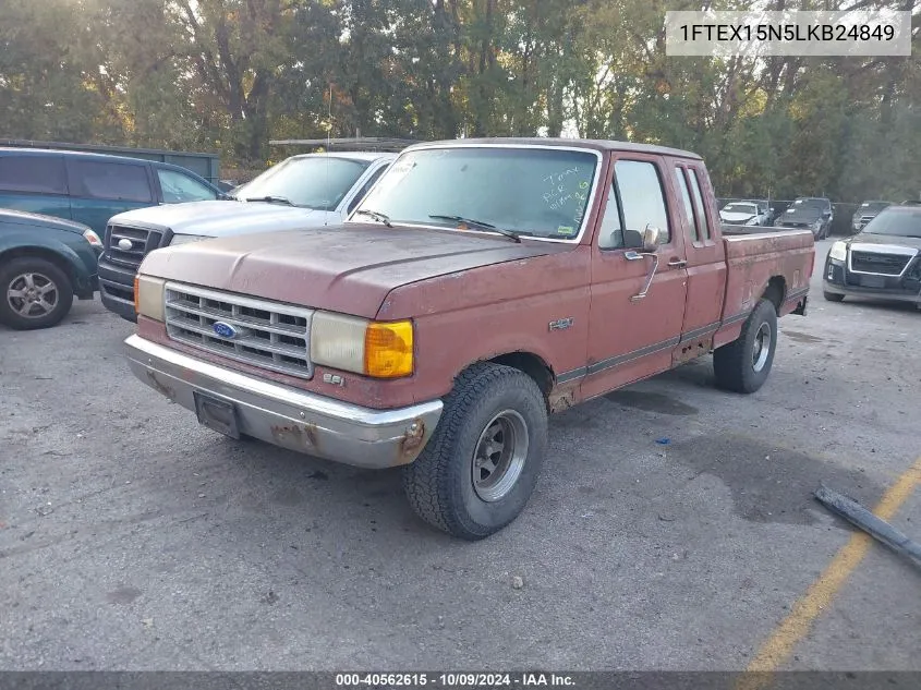 1990 Ford F150 VIN: 1FTEX15N5LKB24849 Lot: 40562615