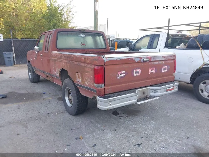 1990 Ford F150 VIN: 1FTEX15N5LKB24849 Lot: 40562615