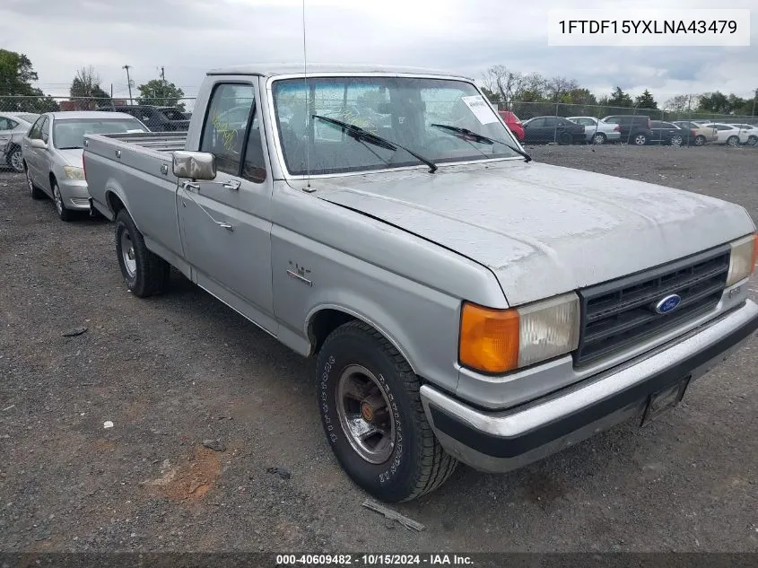 1990 Ford F150 VIN: 1FTDF15YXLNA43479 Lot: 40609482