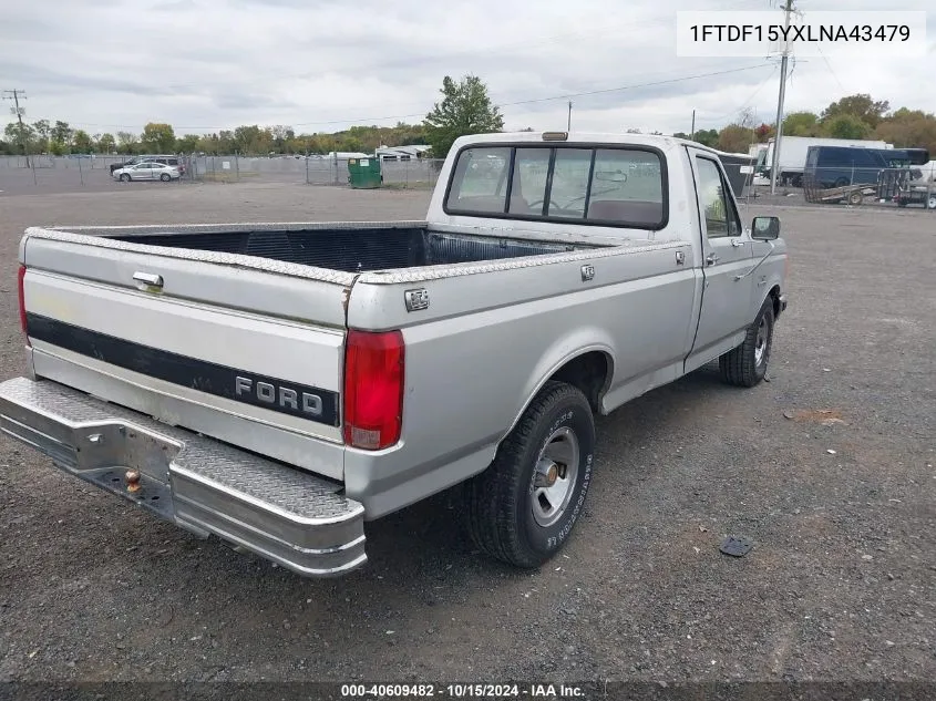 1990 Ford F150 VIN: 1FTDF15YXLNA43479 Lot: 40609482