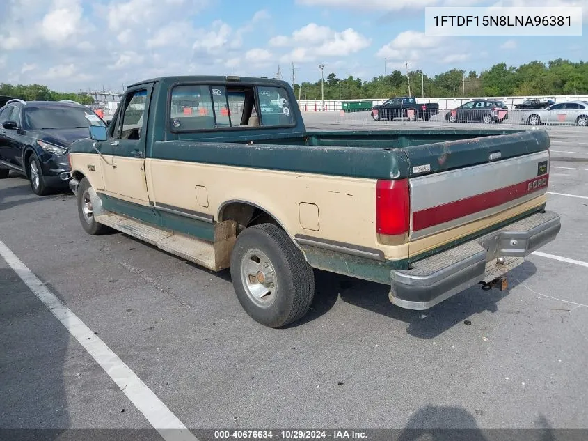 1990 Ford F150 VIN: 1FTDF15N8LNA96381 Lot: 40676634