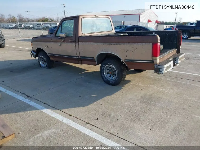 1990 Ford F150 VIN: 1FTDF15Y4LNA36446 Lot: 40723359