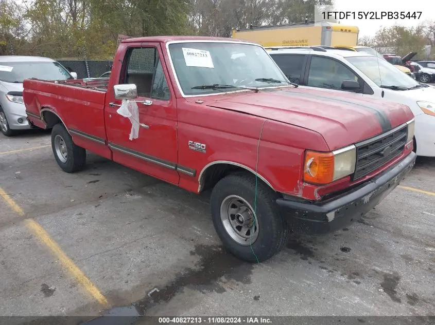 1990 Ford F150 VIN: 1FTDF15Y2LPB35447 Lot: 40827213