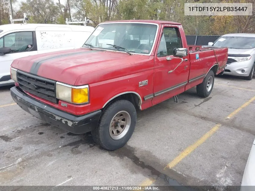 1990 Ford F150 VIN: 1FTDF15Y2LPB35447 Lot: 40827213