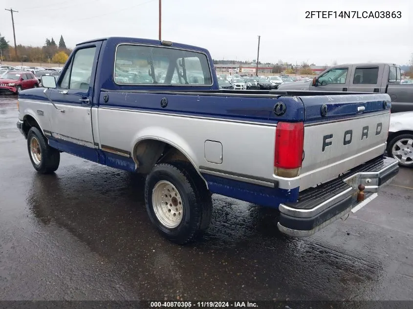 2FTEF14N7LCA03863 1990 Ford F150