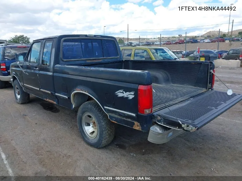 1992 Ford F150 VIN: 1FTEX14H8NKA44492 Lot: 40162439