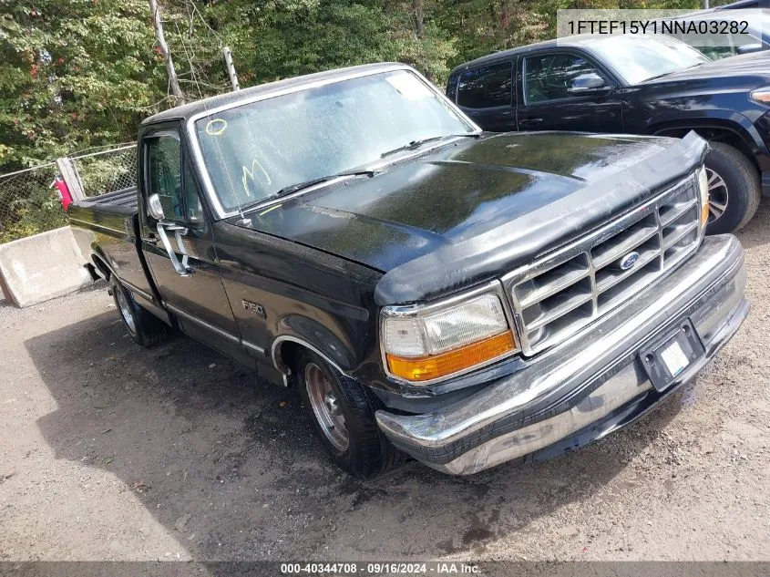 1992 Ford F150 VIN: 1FTEF15Y1NNA03282 Lot: 40344708