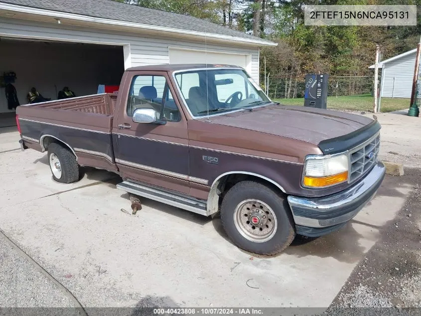 1992 Ford F150 VIN: 2FTEF15N6NCA95131 Lot: 40423808