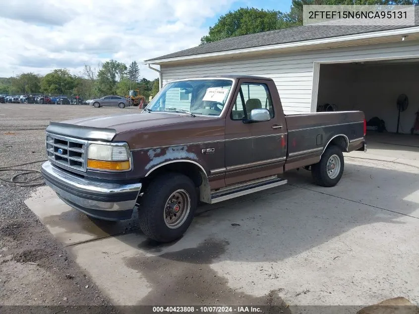 1992 Ford F150 VIN: 2FTEF15N6NCA95131 Lot: 40423808