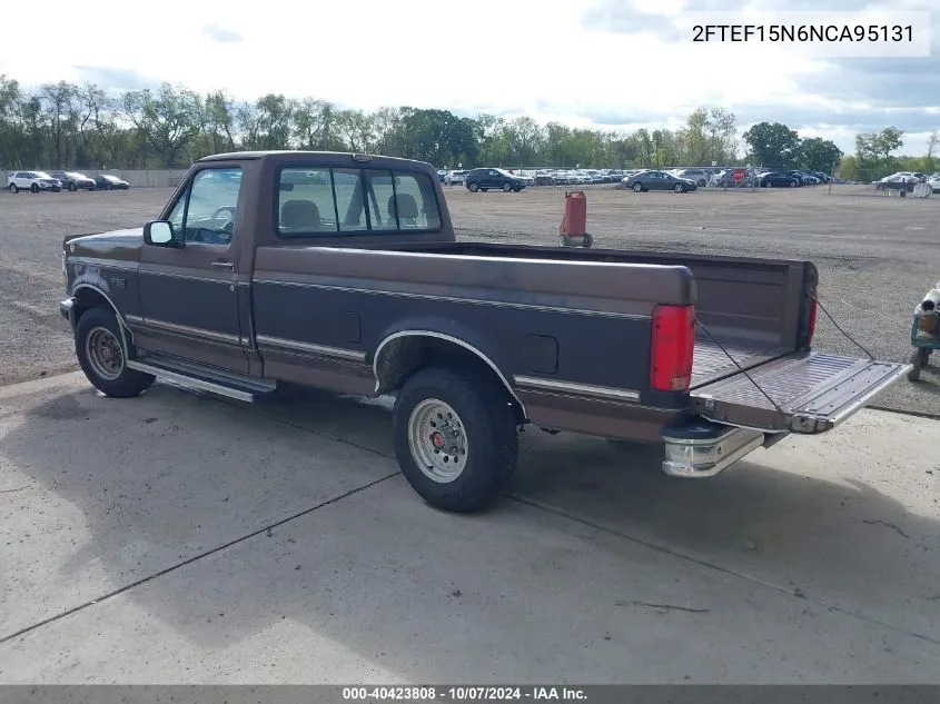 1992 Ford F150 VIN: 2FTEF15N6NCA95131 Lot: 40423808