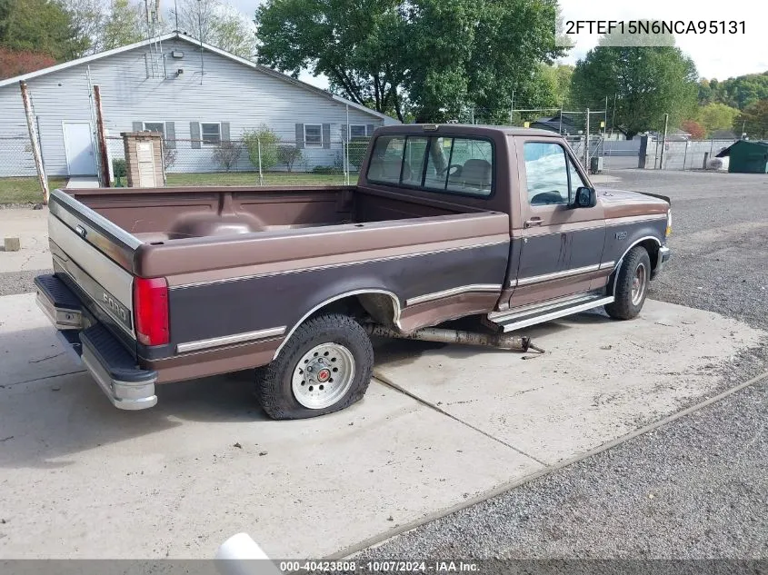 1992 Ford F150 VIN: 2FTEF15N6NCA95131 Lot: 40423808