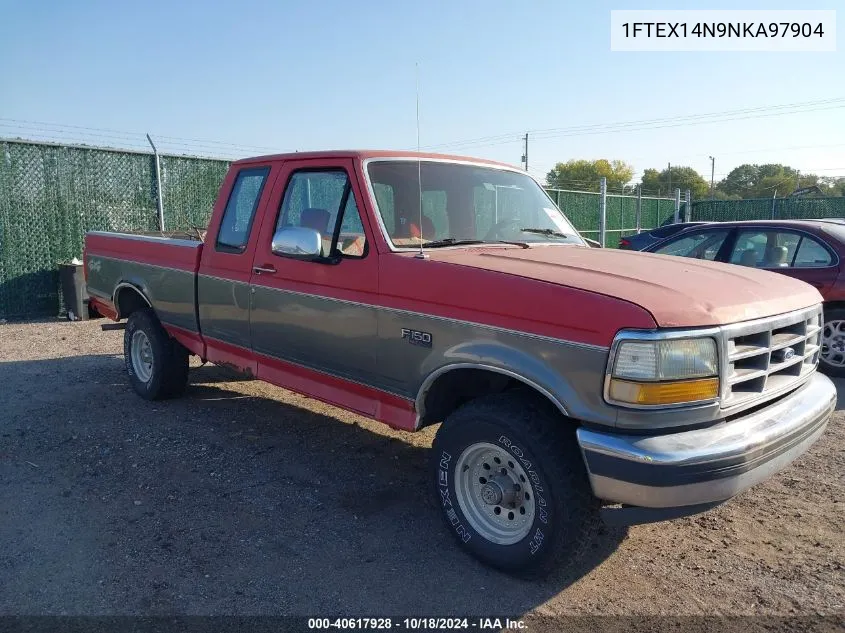 1992 Ford F150 VIN: 1FTEX14N9NKA97904 Lot: 40617928