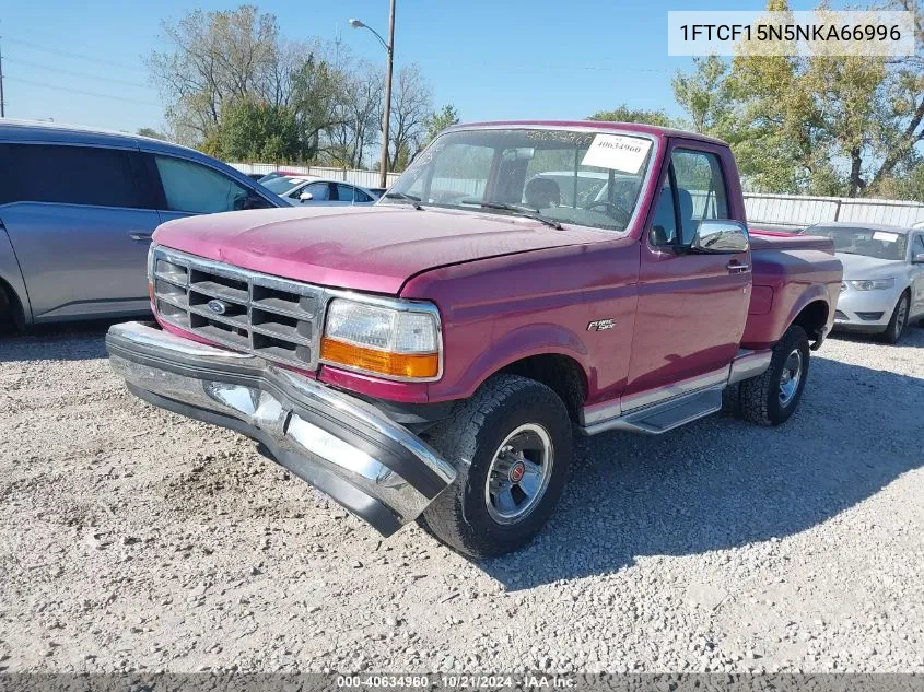 1992 Ford F150 VIN: 1FTCF15N5NKA66996 Lot: 40634960