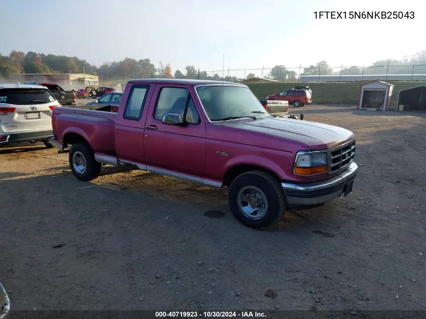 1992 Ford F150 VIN: 1FTEX15N6NKB25043 Lot: 40719923