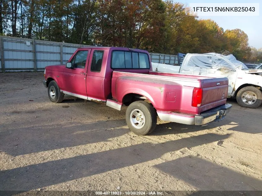 1992 Ford F150 VIN: 1FTEX15N6NKB25043 Lot: 40719923