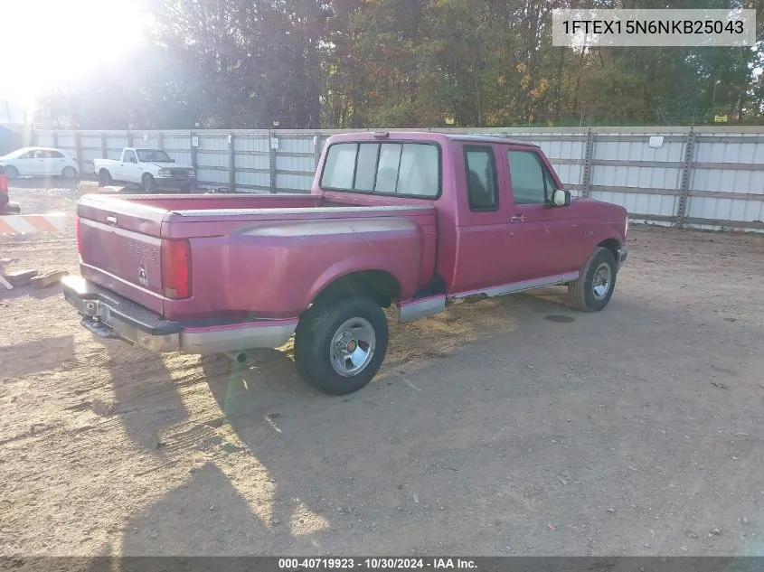 1992 Ford F150 VIN: 1FTEX15N6NKB25043 Lot: 40719923