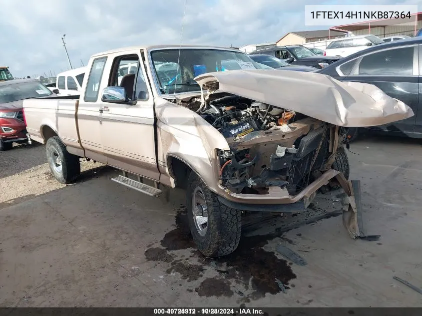 1992 Ford F150 VIN: 1FTEX14H1NKB87364 Lot: 40724912