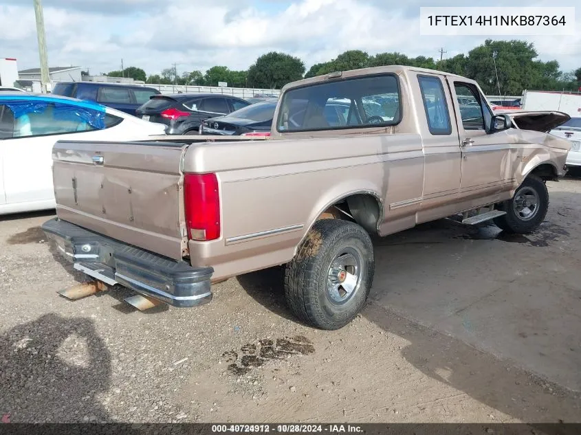 1992 Ford F150 VIN: 1FTEX14H1NKB87364 Lot: 40724912