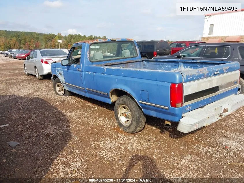 1992 Ford F150 VIN: 1FTDF15N7NLA69493 Lot: 40745238