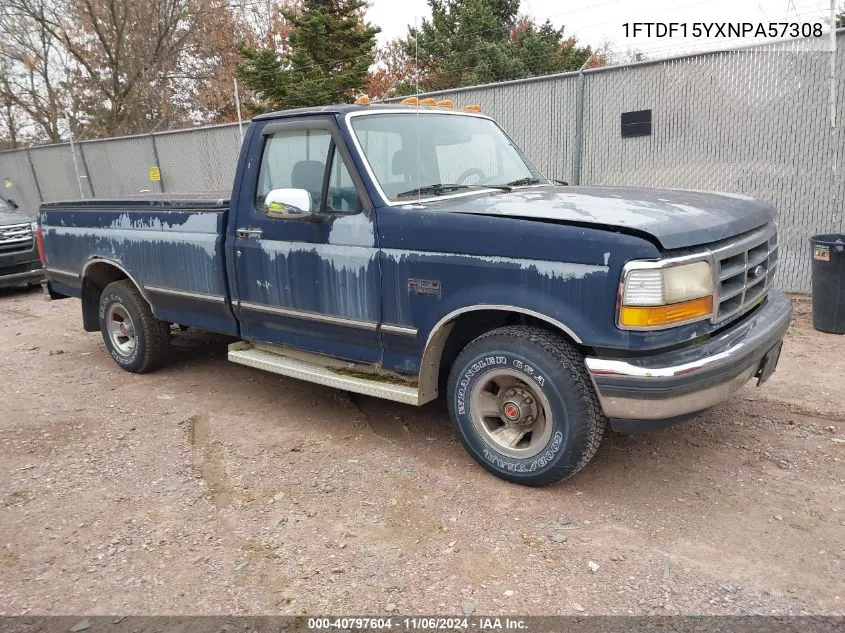 1992 Ford F150 VIN: 1FTDF15YXNPA57308 Lot: 40797604