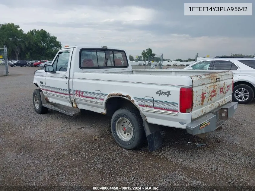 1993 Ford F150 VIN: 1FTEF14Y3PLA95642 Lot: 40084458