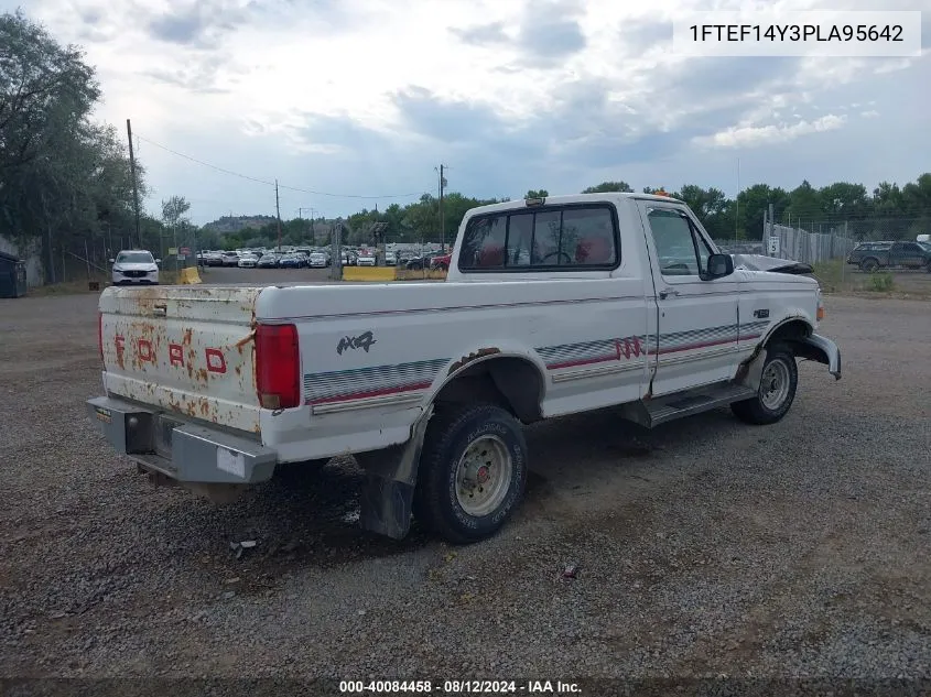 1993 Ford F150 VIN: 1FTEF14Y3PLA95642 Lot: 40084458