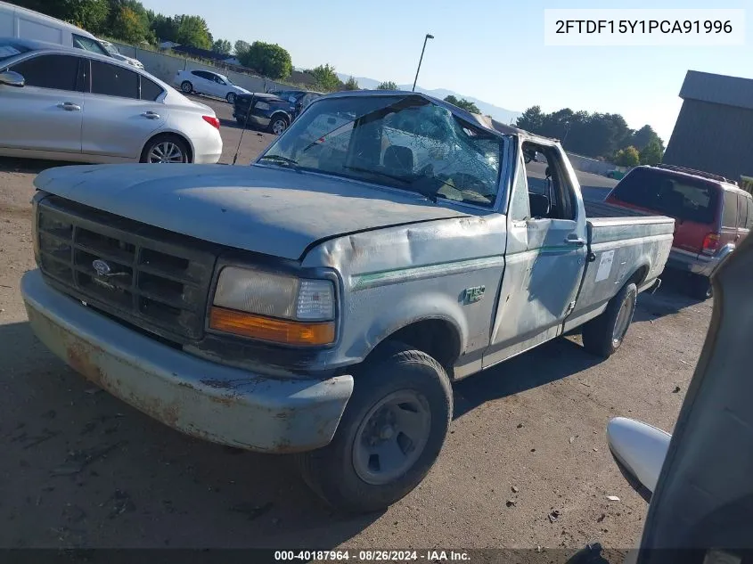 1993 Ford F150 VIN: 2FTDF15Y1PCA91996 Lot: 40187964