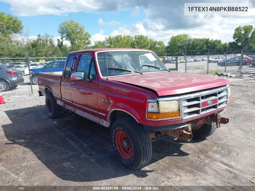 1993 Ford F150 VIN: 1FTEX14N8PKB88522 Lot: 40289159