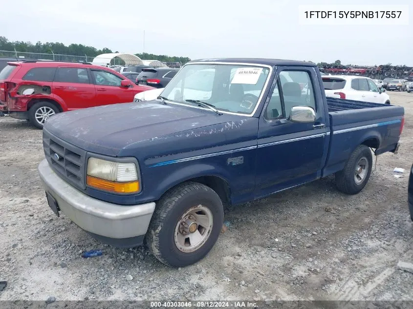 1993 Ford F150 VIN: 1FTDF15Y5PNB17557 Lot: 40303046