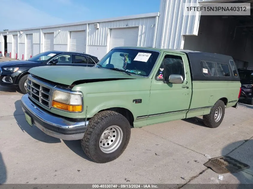 1FTEF15N3PNA40312 1993 Ford F150