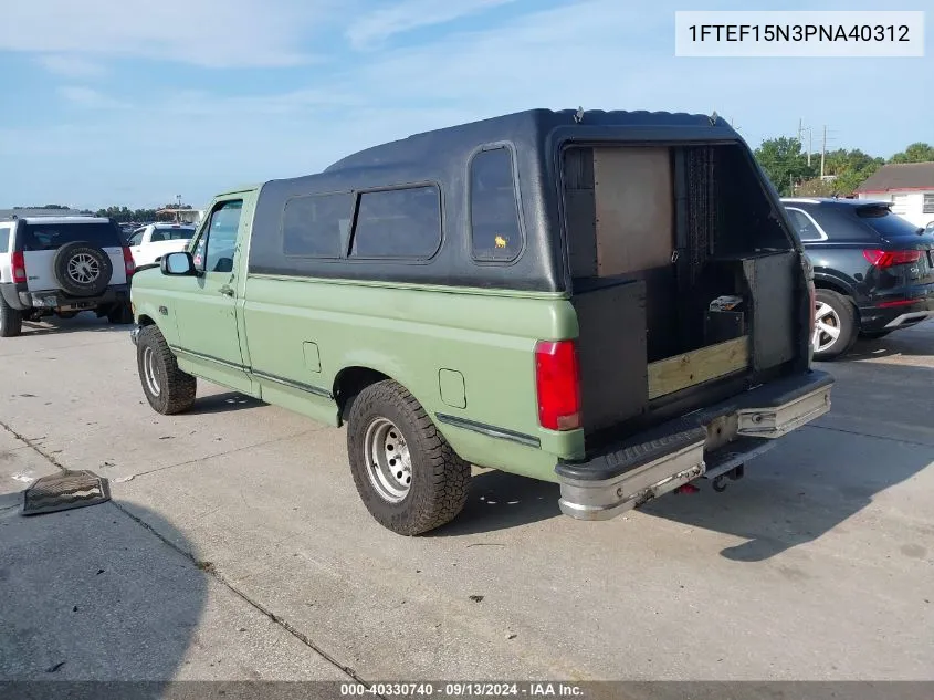 1FTEF15N3PNA40312 1993 Ford F150