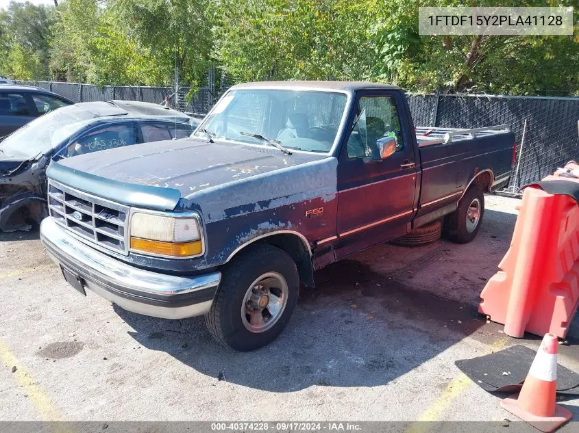 1993 Ford F150 VIN: 1FTDF15Y2PLA41128 Lot: 40374228