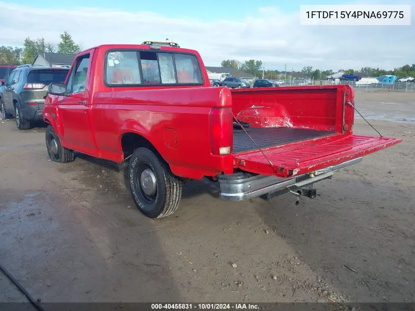 1993 Ford F150 VIN: 1FTDF15Y4PNA69775 Lot: 40455831