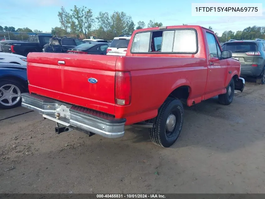 1993 Ford F150 VIN: 1FTDF15Y4PNA69775 Lot: 40455831