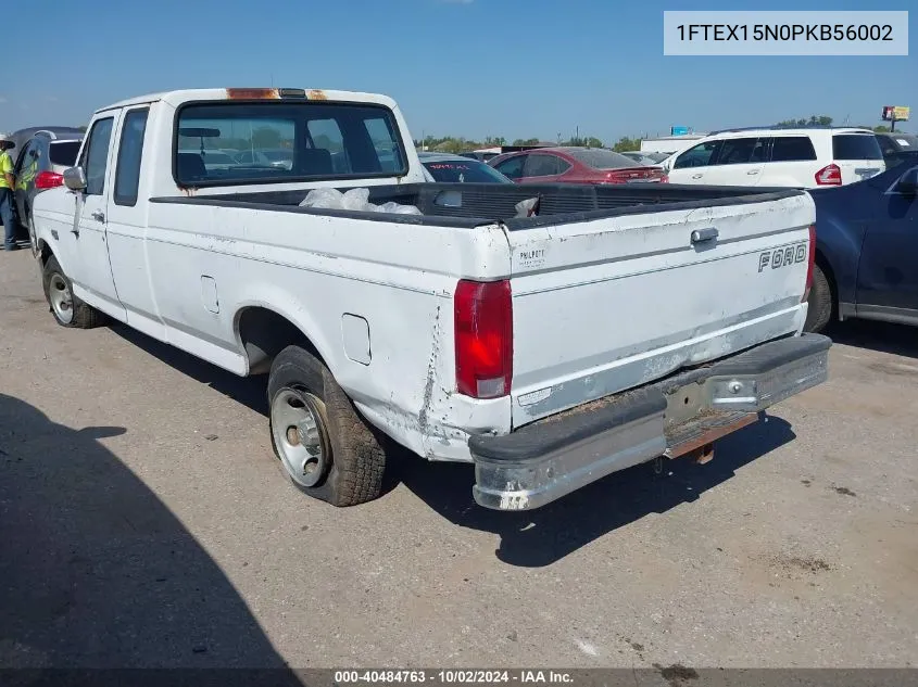 1993 Ford F150 VIN: 1FTEX15N0PKB56002 Lot: 40484763