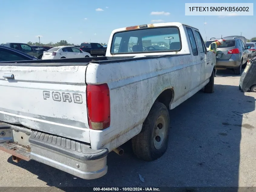 1993 Ford F150 VIN: 1FTEX15N0PKB56002 Lot: 40484763