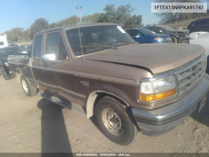 1993 Ford F150 VIN: 1FTEX15N9PKA91747 Lot: 40500554