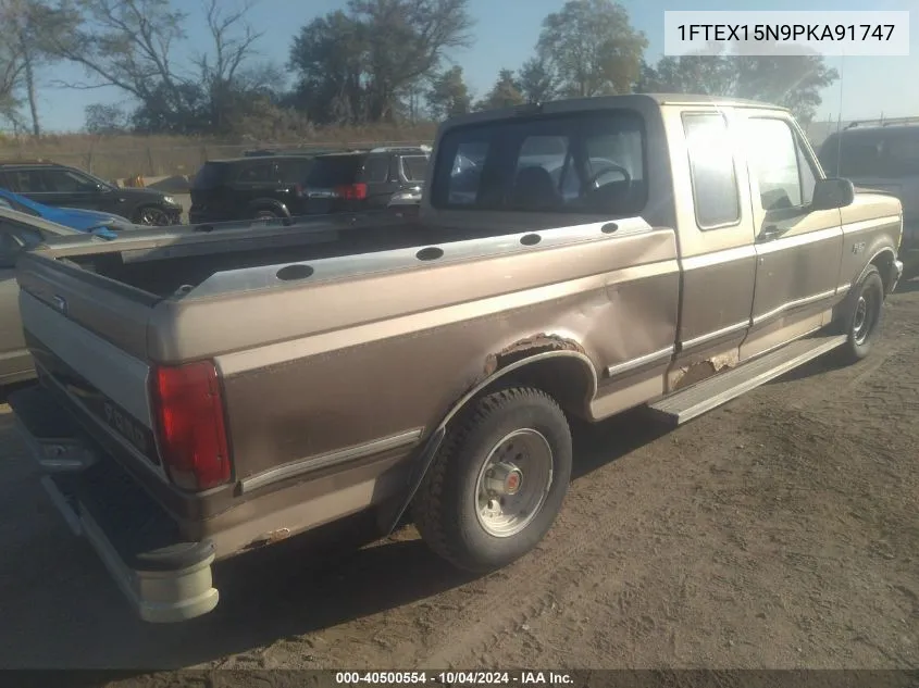 1993 Ford F150 VIN: 1FTEX15N9PKA91747 Lot: 40500554