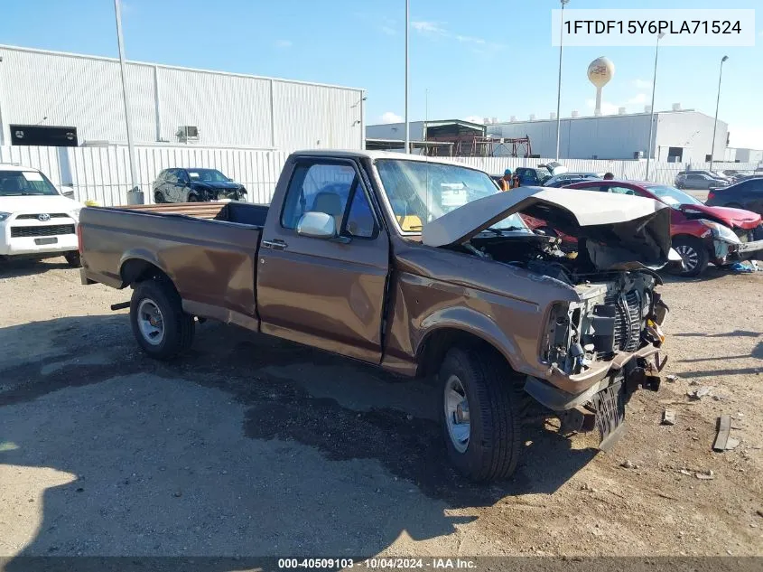 1993 Ford F150 VIN: 1FTDF15Y6PLA71524 Lot: 40509103